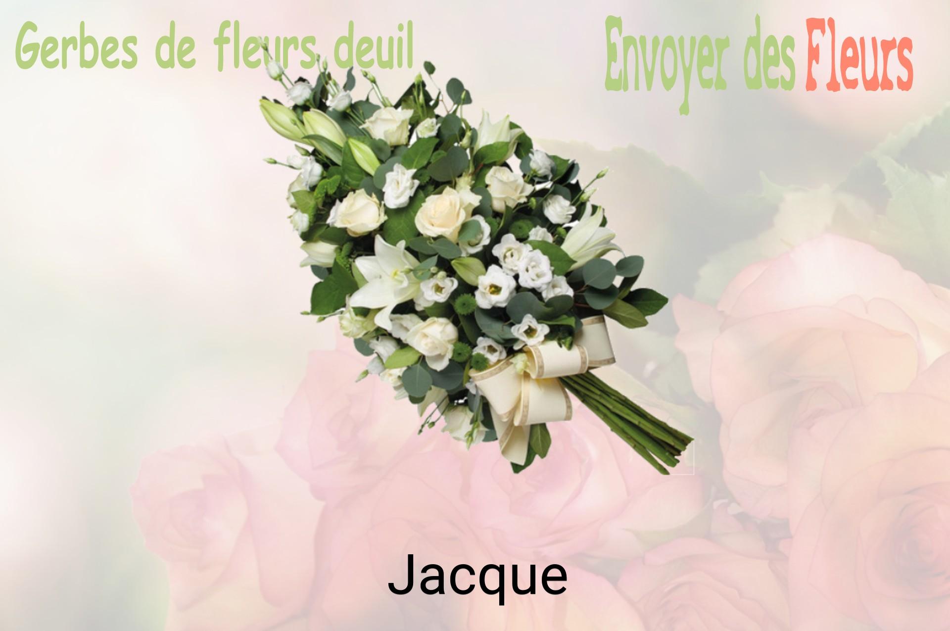 Gerbe de fleurs de deuil livrée à Jacque
